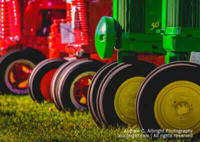 Close Up of Front End of Tractors